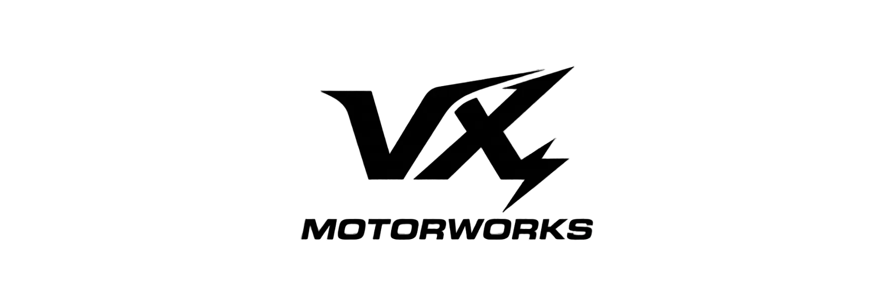 VX Motorworks logo on a transparent background